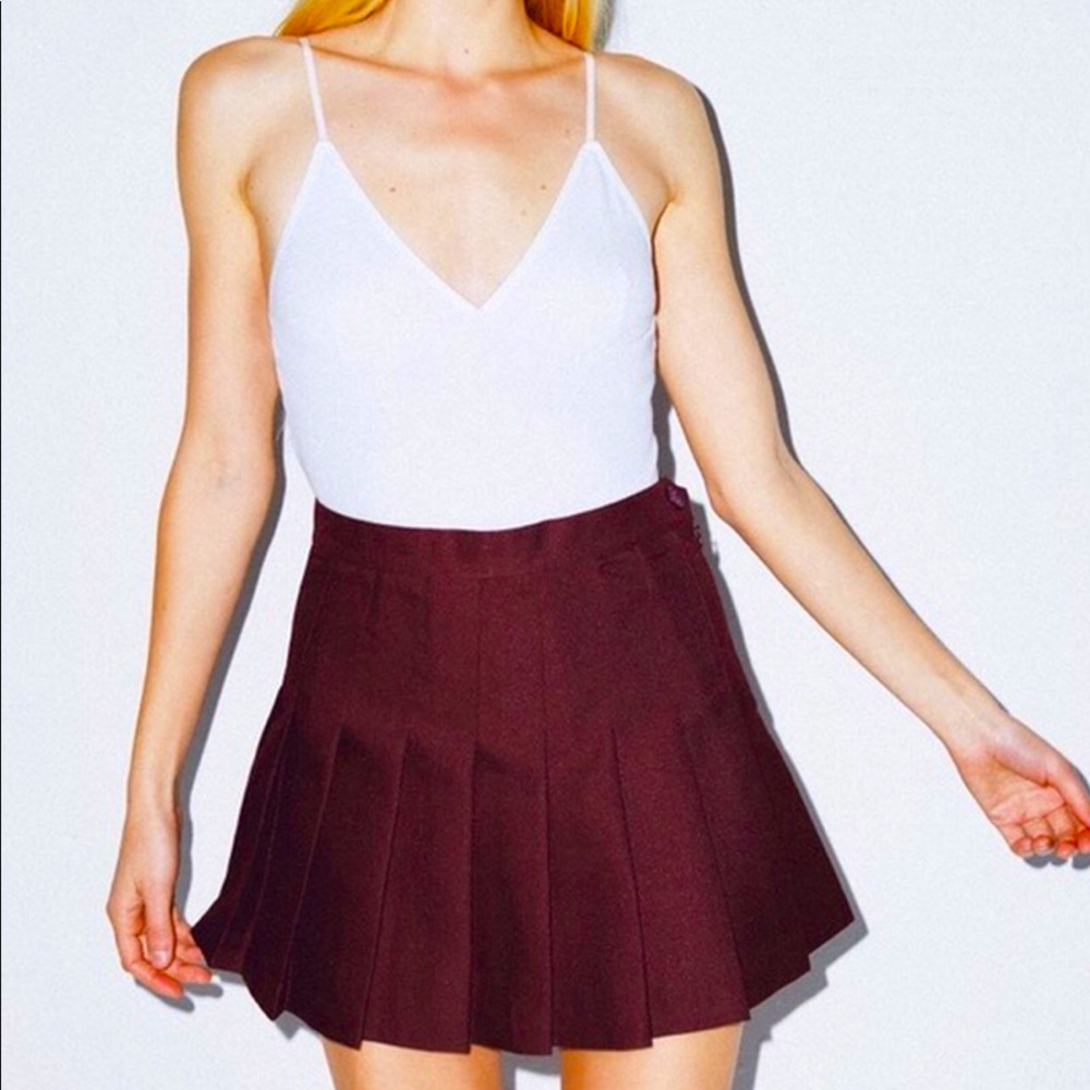 American apparel iconic tennis skirt :)